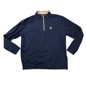Xavier University Men’s Horn Legend 1/4 Zip Pullover Performance Luxury